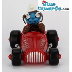 40255: Race auto Smurf rood (Supersmurf/ MIB)