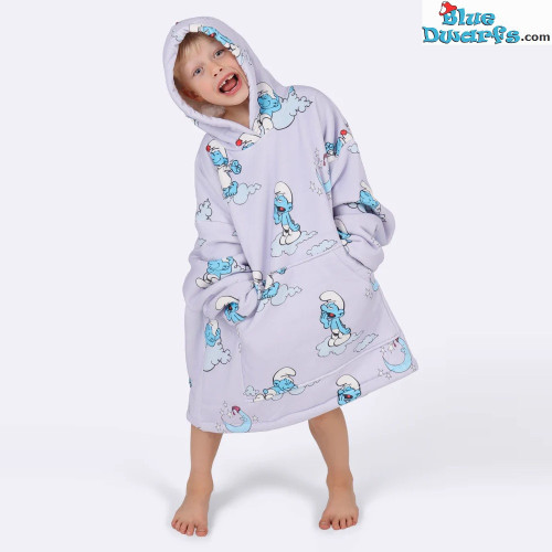 Lazy Smurf – Cozee One-Size-Fits-All Wearable Blanket for Kids (ages 3–13)