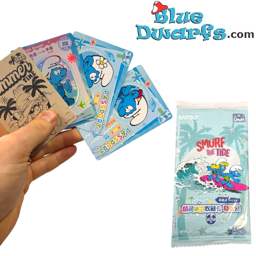 Smurfs Collectible Cards – Kayou – 4 Chinese cards in a pack – 8.5 × 6.5 cm