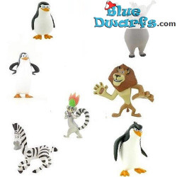 7 x Madagascar Playset - Madagascar Figurines - Dreamworks - Comansi - +/- 8cm