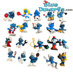 20 smurfen Speelset - Zeer goede staat - Schleich & Bully - 5,5cm - Schleich - 5,5cm