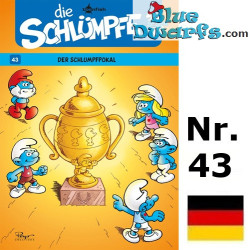 Libro de los Pitufos N.º 43 - Los Pitufos y Der Schlumpfpokal - Edición en alemán - Tapa dura - 48 páginas