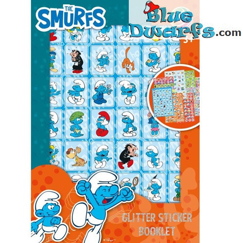 Les Schtroumpfs – Livret de stickers pailletés – 8 planches d’autocollants