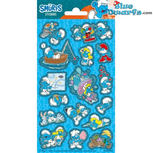 Die Schlümpfe – Stickerbogen – Stil 2025