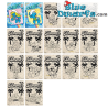 Carte da collezione dei Puffi – Kayou – 4 carte cinesi per confezione – 8,5 × 6,5 cm