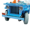 Blauwe Willys CJ2A - Raket naar de Maan - Kuifje Auto - Schaal 1/8