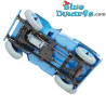 Blauwe Willys CJ2A - Raket naar de Maan - Kuifje Auto - Schaal 1/8