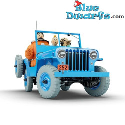 Blue Willys CJ2A - Obiettivo Luna - Auto di Tintin - Scala 1/8