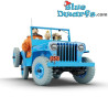 Blauwe Willys CJ2A - Raket naar de Maan - Kuifje Auto - Schaal 1/8