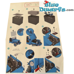 Blue Willys CJ2A - Destination Moon - Tintin Car - Scale 1/8