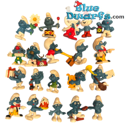20 smurfen Speelset - Zeer goede staat - Schleich & Bully - 5,5cm - Schleich - 5,5cm