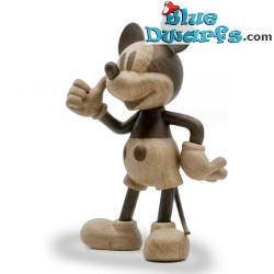 Estatua de Mickey Mouse hecha a mano – Roble Blanco Europeo FSC – BOYHOOD – 15 cm