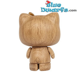Hand Crafted Hello Kitty 50Tth Anniversary Statue - European FSC White Oak - Boyhood - 13 cm