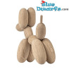 Hand Crafted Dog Ballon Statue - European FSC White Oak - Boyhood - 13 cm