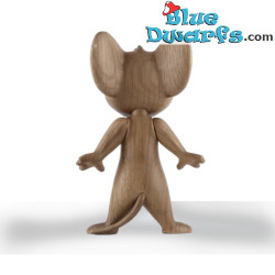 Handgefertigte Jerry x Tom & Jerry-Skulptur – Europäische FSC-Weißeiche – BOYHOOD – 13 cm