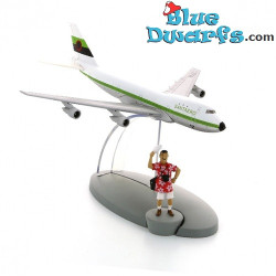 Das Santaero-Passagierflugzeug – Tim und Struppi Flugzeugfigur – Tintinimaginatio – Nr. 50 – 10 cm