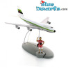 Das Santaero-Passagierflugzeug – Tim und Struppi Flugzeugfigur – Tintinimaginatio – Nr. 50 – 10 cm