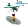 Das Flugzeugziel New York - Tim und Struppi Flugzeugfigur – Tintinimaginatio - Nr. 49 - 12cm