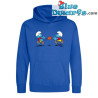 Schtroumpfs jouant au rugby – Pull Les Schtroumpfs – Bleu – Hingly