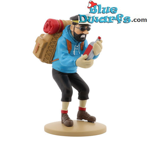 Haddock con la botella vacía - Colección de Figuras de Resina de Tintín - N.º 42195 - 13 cm