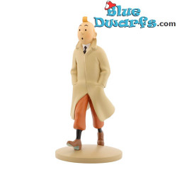 Tintin wearing a trench coat - Tintin resin figurines collection - Nr. 42190 - 12cm
