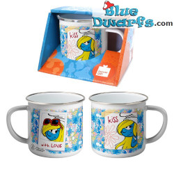 Smurfette - Smurf Enamel Mug - Power Gift - English Language - 350 ML