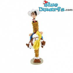 Lucky Luke et Jolly Jumper ligotés – Figurine de collection Lucky Luke – Pixi : 2026 - 4125 - 9 cm