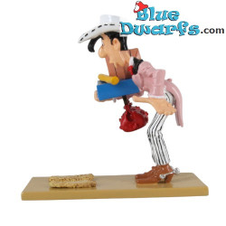 Lucky Luke, die Holz-Bodengleiter – Lucky Luke Sammlerfigur – Pixi: 2025 - 5308 - 7 cm