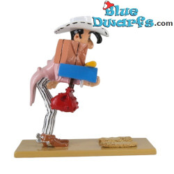 Lucky Luke, die Holz-Bodengleiter – Lucky Luke Sammlerfigur – Pixi: 2025 - 5308 - 7 cm