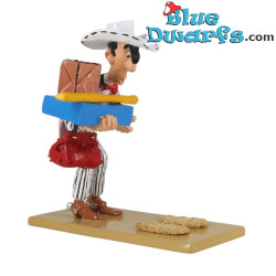 Lucky Luke, die Holz-Bodengleiter – Lucky Luke Sammlerfigur – Pixi: 2025 - 5308 - 7 cm