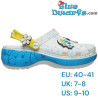 Smurfin – Dames Platformklomp Classic Clogs – Lichtblauw – Crocs – Maat 40-41