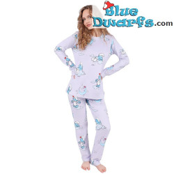 Puffo Pigrone – Pigiama da notte in velluto dei Puffi – Cozee
