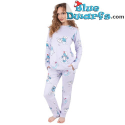 Puffo Pigrone – Pigiama da notte in velluto dei Puffi – Cozee