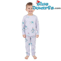 Puffo Pigrone – Pigiama da notte in velluto per bambini dei Puffi – Cozee – Taglia 134-140