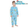 Schtroumpfette et Schtroumpf – Pyjama de nuit en velours pour enfant Les Schtroumpfs – Bleu – Cozee