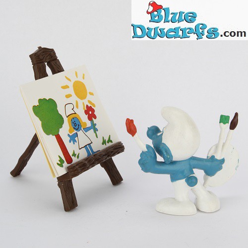 40239: Artist with Easel Smurf