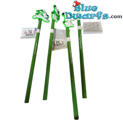 4 Idefix-potloden met toppers - Asterix en Obelix merchandise - 20 cm