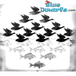 Aria e acqua – Statuetta della collezione Maurits Cornelis Escher – Parastone – 18 cm
