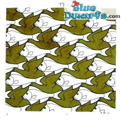 Pájaro y pez – Figura de la colección Maurits Cornelis Escher – Parastone – 17 cm
