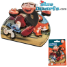 Gargamel and Azrael chasing a Smurf - Resin Magnet - Power Gift - 9cm