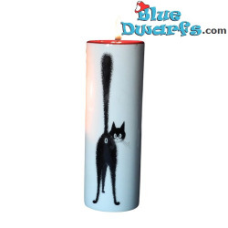 Bougeoir cylindrique Dubout – Le Troisième Oeil – Chat Dubout – Parastone – 15 cm