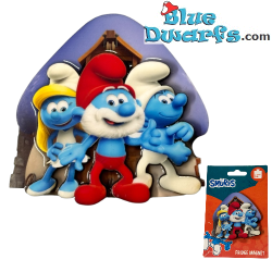 Puffetta, Grande Puffo e Puffo – Magnete in resina – Power Gift