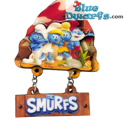 Smurfen op het Smurfen-bord – Harsmagneet – Power Gift
