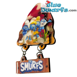 Smurfen op het Smurfen-bord – Harsmagneet – Power Gift