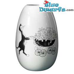 Dubout Zylindrische Vase – Katze mit dem Kinderwagenf – Dubout-Katze – Parastone – 16 cm