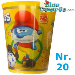 10 Drinkbekers smurfen - Willekeurig gekozen - Burger King - Hard  plastic