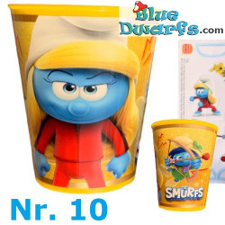 10 bicchieri dei Puffi – Selezione casuale – Burger King – Plastica rigida