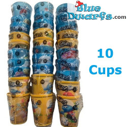 10 Drinkbekers smurfen - Willekeurig gekozen - Burger King - Hard  plastic