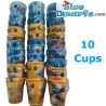 10 gobelets des Schtroumpfs – Sélection aléatoire – Burger King – Plastique rigide