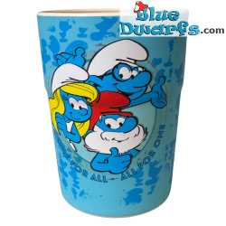 Schtroumpfette, Grand Schtroumpf et Schtroumpf avec Lunettes – Gobelets enfants des Schtroumpfs – Power Gift